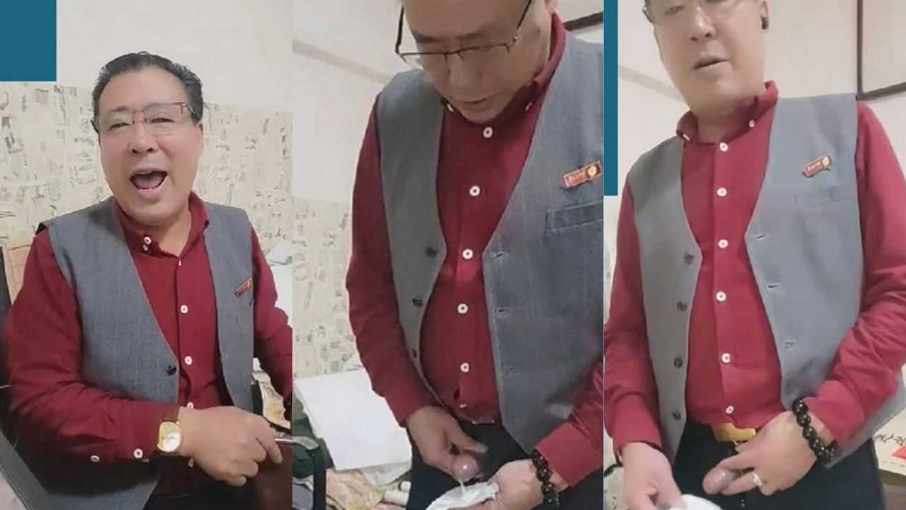 超帅气质大叔表情射得很舒服